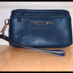 Michael Kors Navy Wristlet / Wallet